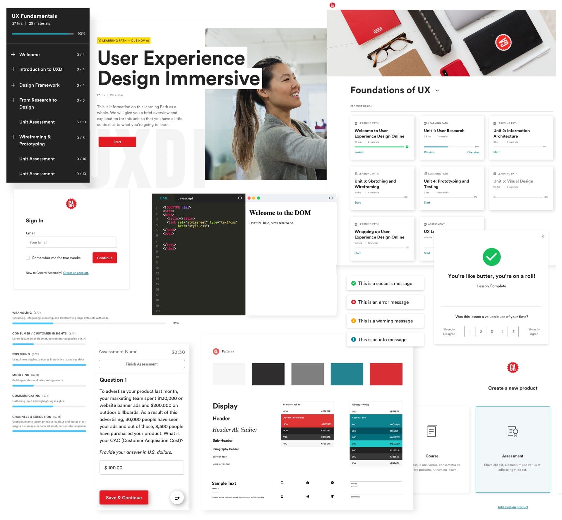 Overview of General Assembly UI